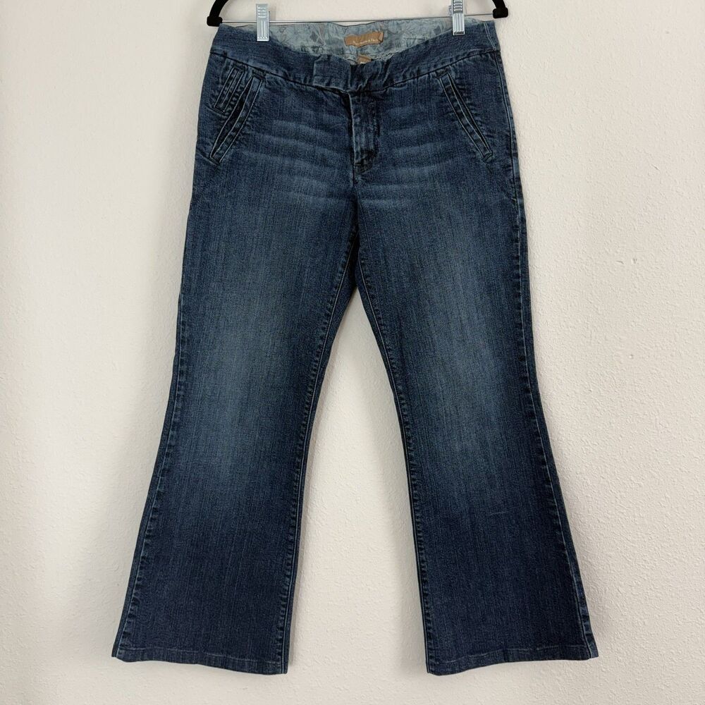 Abercrombie and Fitch Vintage Y2K Jeans Womens Sz 10 Flare Boot Dark Low Rise